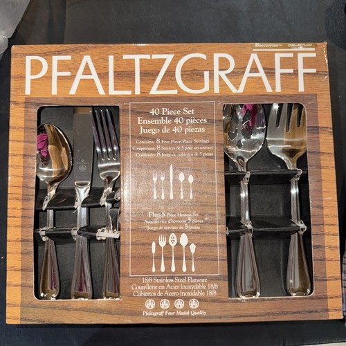 Pfaltzgraff piece stainless - 40-piece,